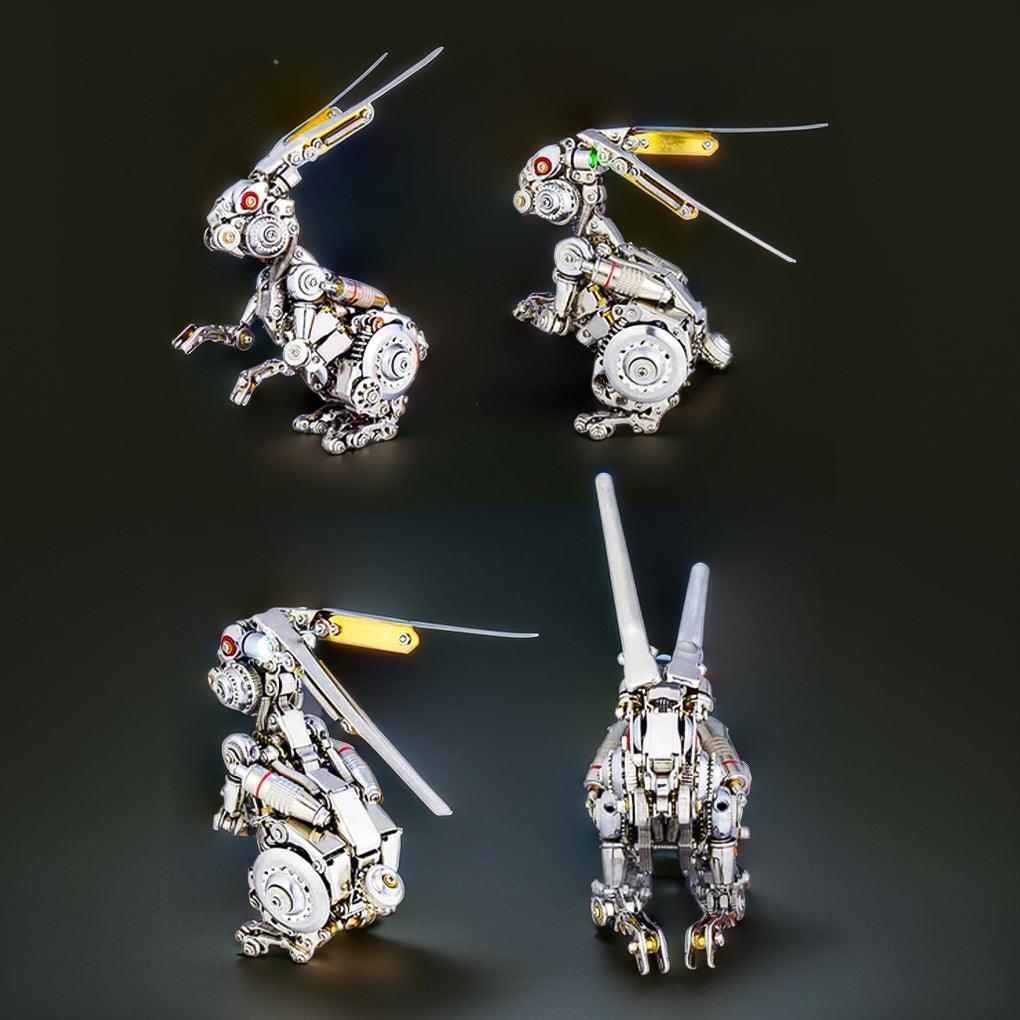 GEARSPRING REBEL 3D Metal Punk Mechanical Rabbit Model Kit - 3d metal puzzle by Extoril