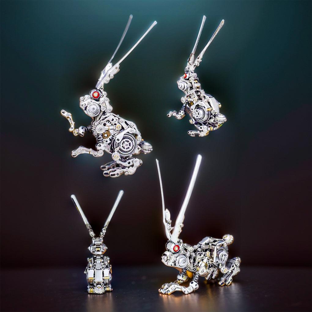 GEARSPRING REBEL 3D Metal Punk Mechanical Rabbit Model Kit - 3d metal puzzle by Extoril