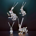 GEARSPRING REBEL 3D Metal Punk Mechanical Rabbit Model Kit - 3d metal puzzle by Extoril