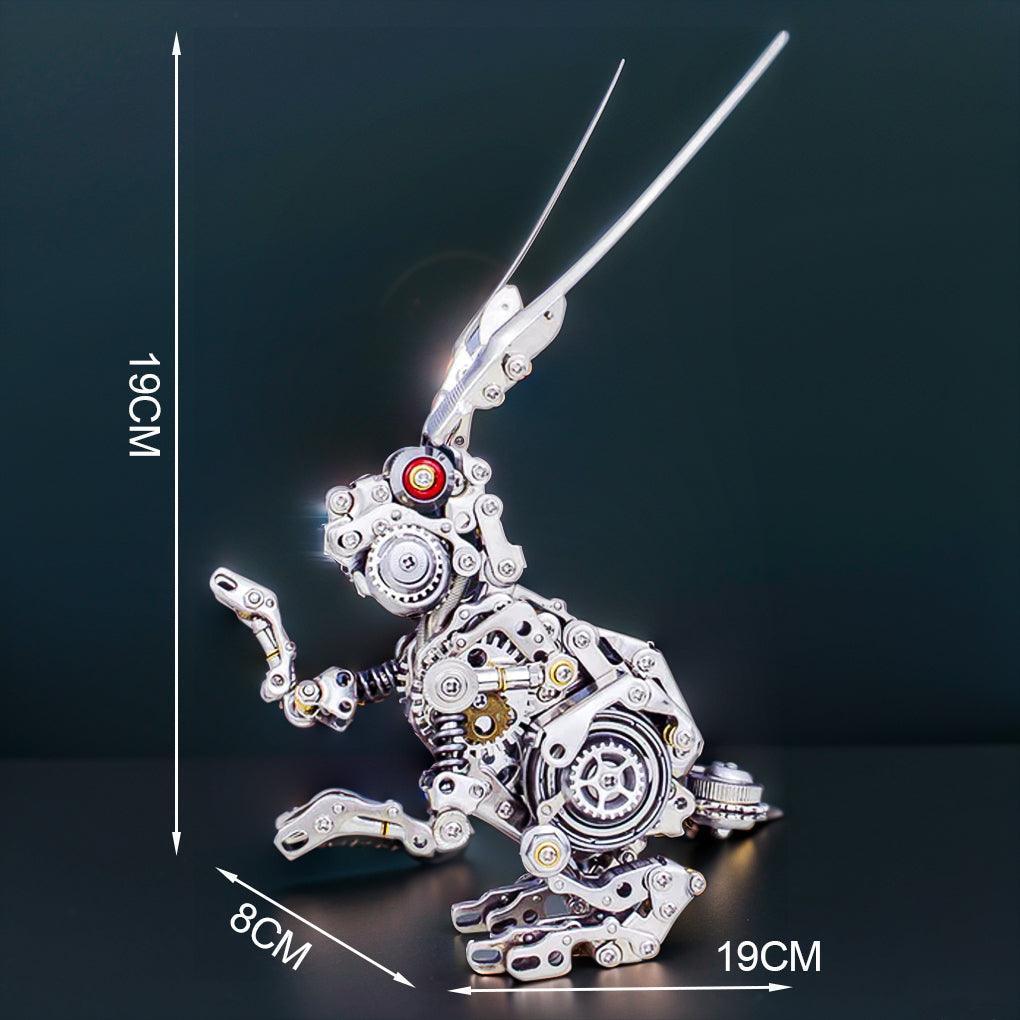 GEARSPRING REBEL 3D Metal Punk Mechanical Rabbit Model Kit - 3d metal puzzle by Extoril