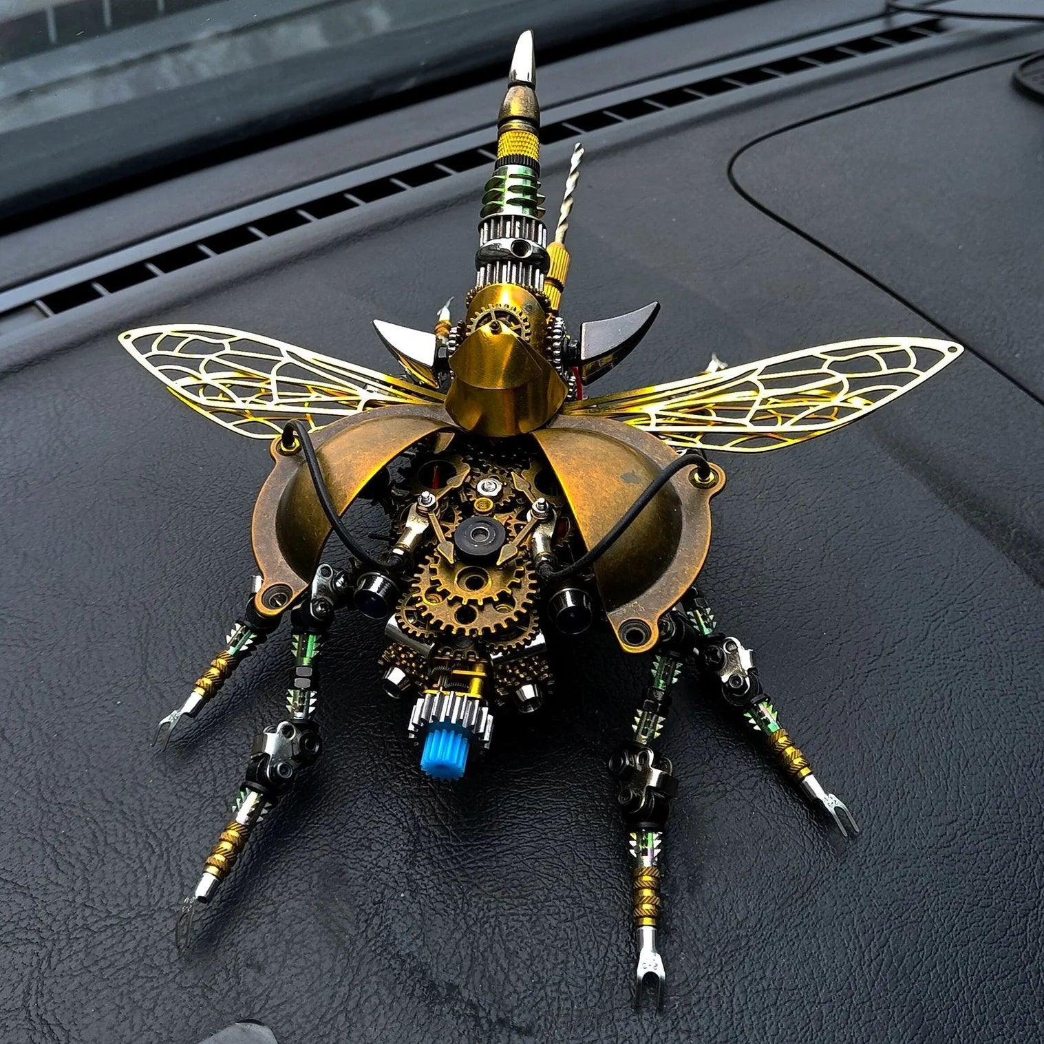 DIY 3D Metal Mechanical Rotatable Beetle Assembly Puzzle Model Kit - 3d metal puzzle by Extoril