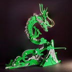 Dragon on the Mountain Mythical Creature Model Kit - 3d metal puzzle by Extoril