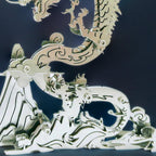 Dragon on the Mountain Mythical Creature Model Kit - 3d metal puzzle by Extoril