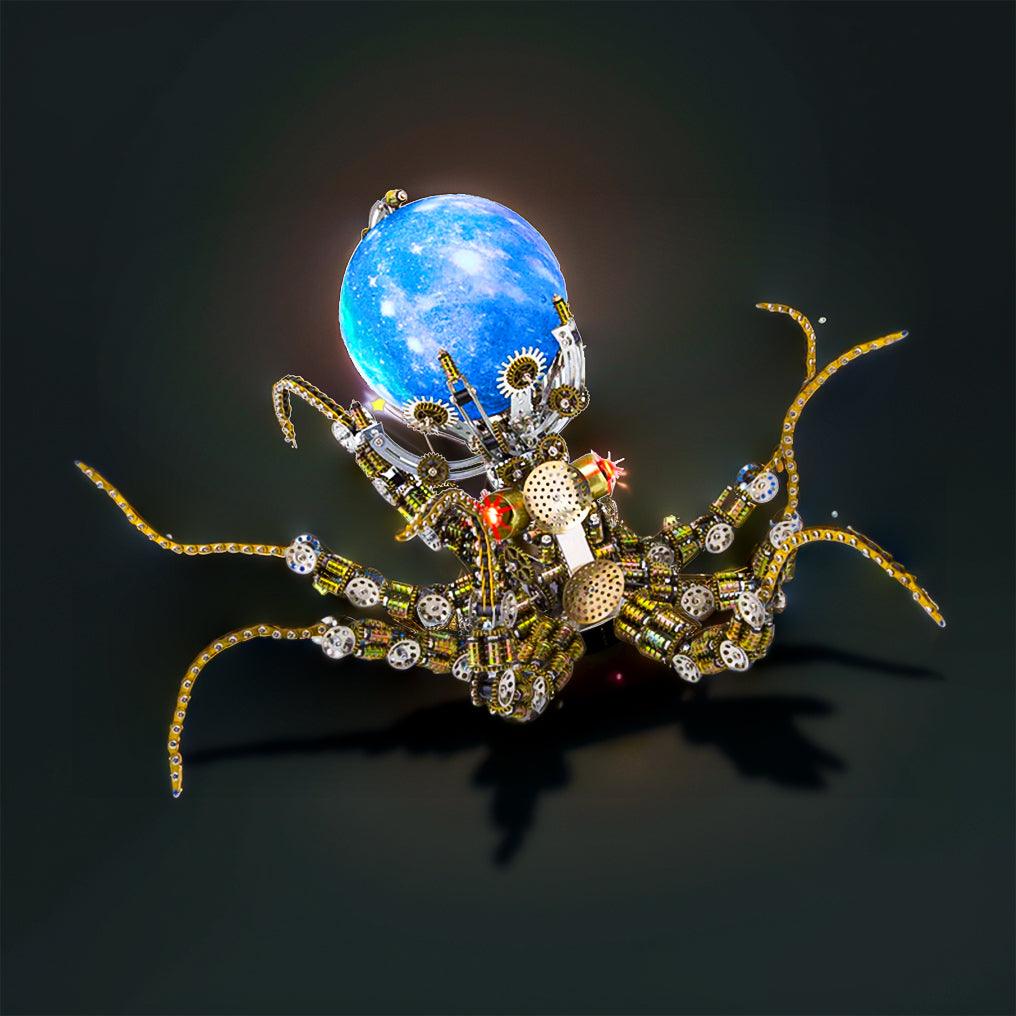 Galactic Kraken 3D Metal Steampunk Puzzle - 3d metal puzzle by Extoril