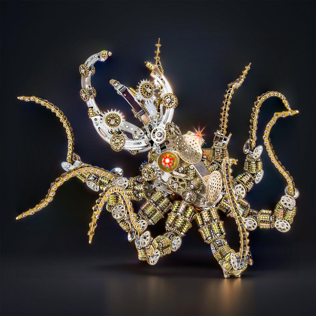 Galactic Kraken 3D Metal Steampunk Puzzle - 3d metal puzzle by Extoril