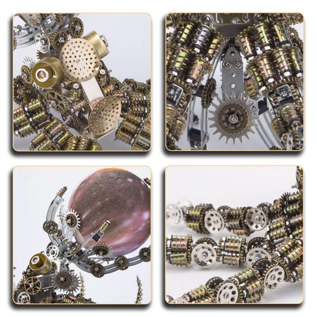Galactic Kraken 3D Metal Steampunk Puzzle - 3d metal puzzle by Extoril