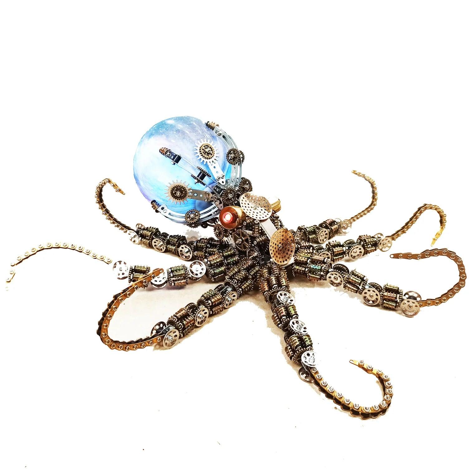 Galactic Kraken 3D Metal Steampunk Puzzle - 3d metal puzzle by Extoril