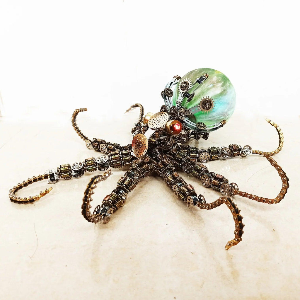 Galactic Kraken 3D Metal Steampunk Puzzle - 3d metal puzzle by Extoril