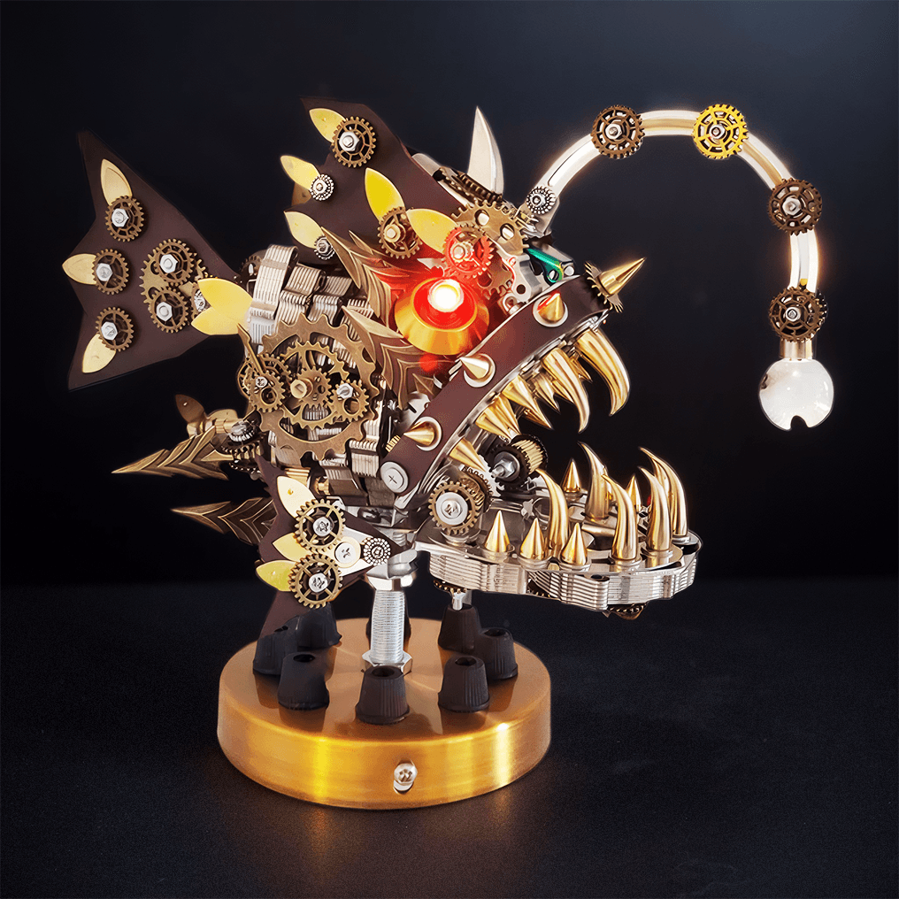 DIY 3D Mechanical Anglefish Metal Model - 3d metal puzzle by Extoril