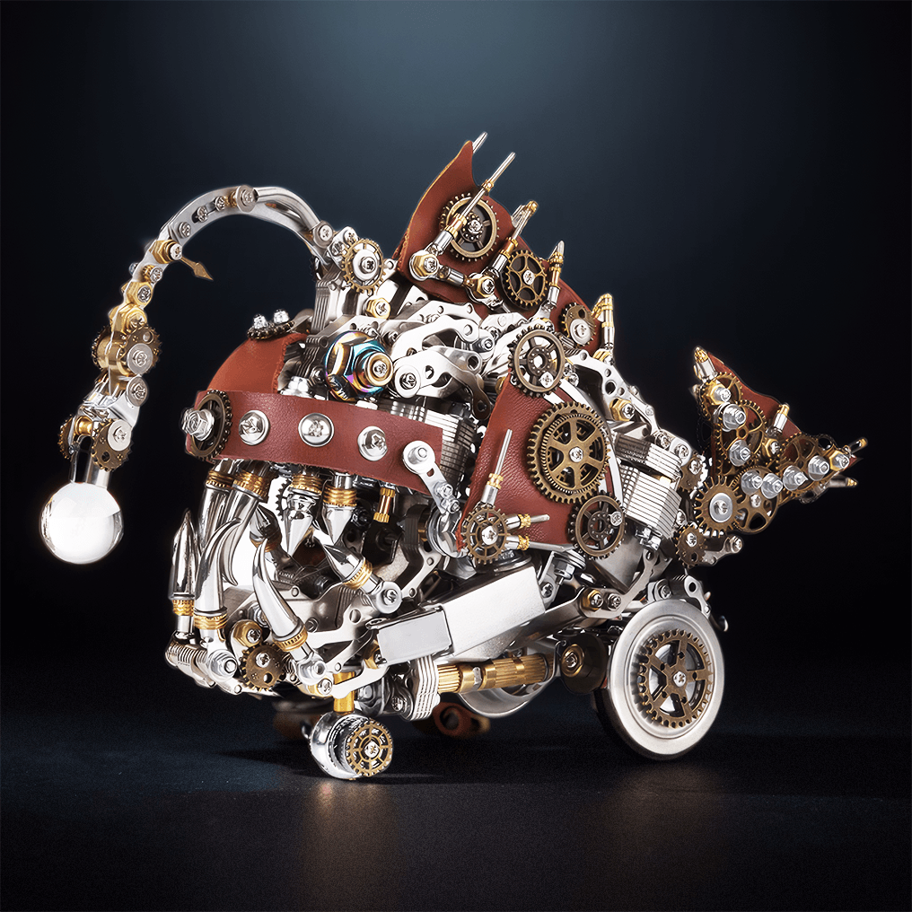 DIY 3D Mechanical Anglefish Metal Model - 3d metal puzzle by Extoril