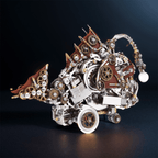 DIY 3D Mechanical Anglefish Metal Model - 3d metal puzzle by Extoril