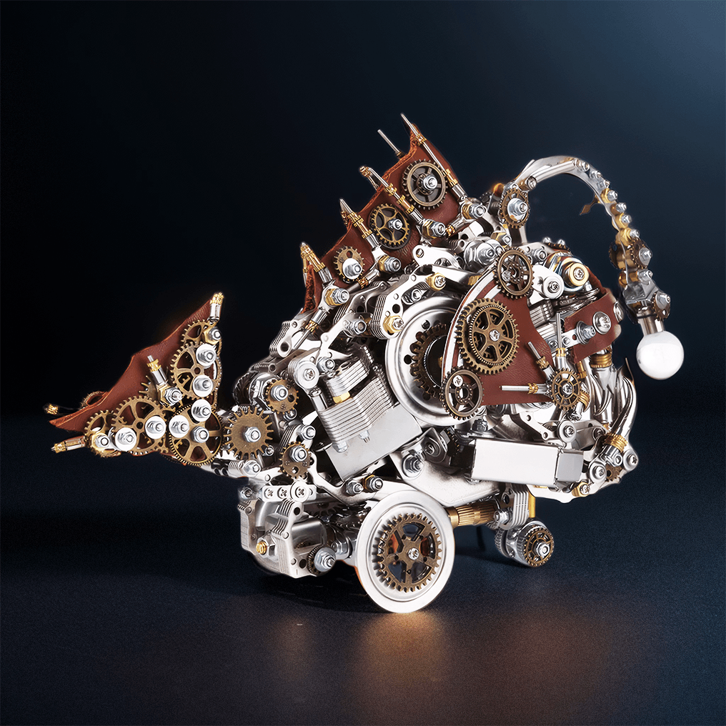 DIY 3D Mechanical Anglefish Metal Model - 3d metal puzzle by Extoril