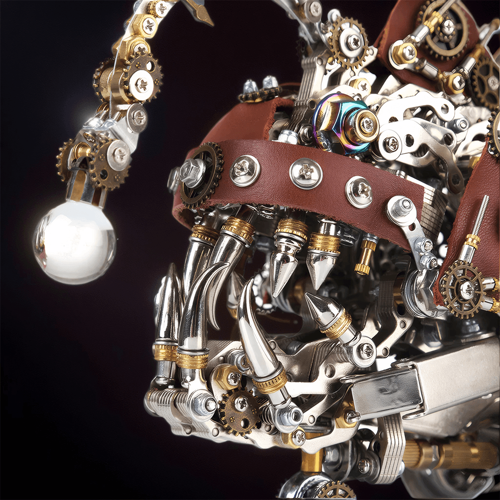 DIY 3D Mechanical Anglefish Metal Model - 3d metal puzzle by Extoril