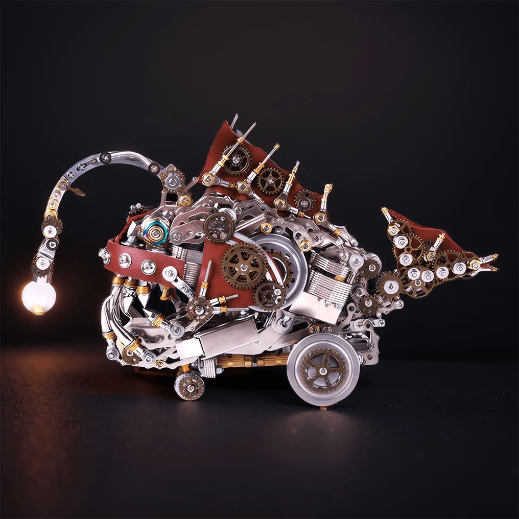 DIY 3D Mechanical Anglefish Metal Model - 3d metal puzzle by Extoril