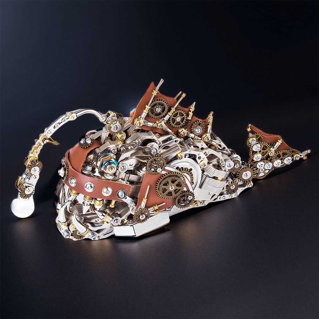 DIY 3D Mechanical Anglefish Metal Model - 3d metal puzzle by Extoril