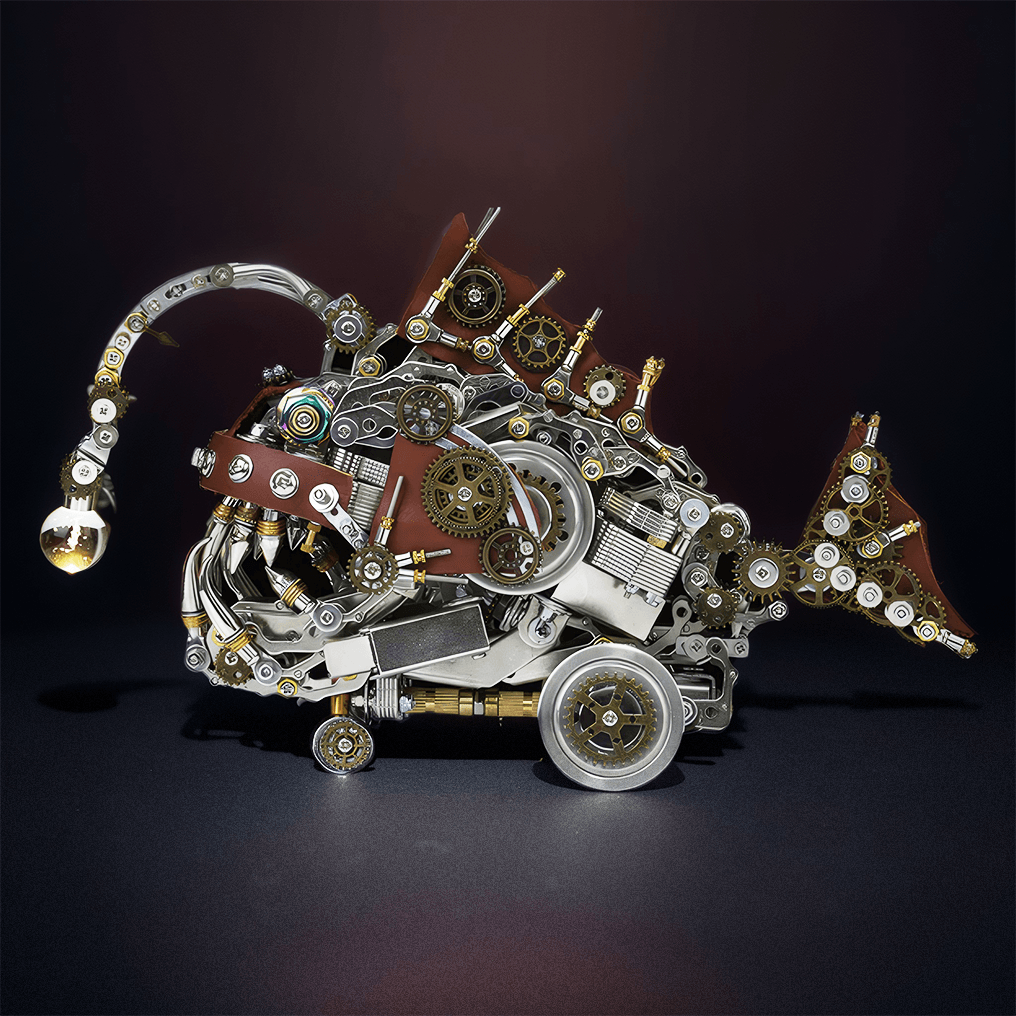 DIY 3D Mechanical Anglefish Metal Model - 3d metal puzzle by Extoril