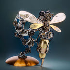 Luminous Steampunk Wasp Mechanical Model Kit - 3d metal puzzle by Extoril