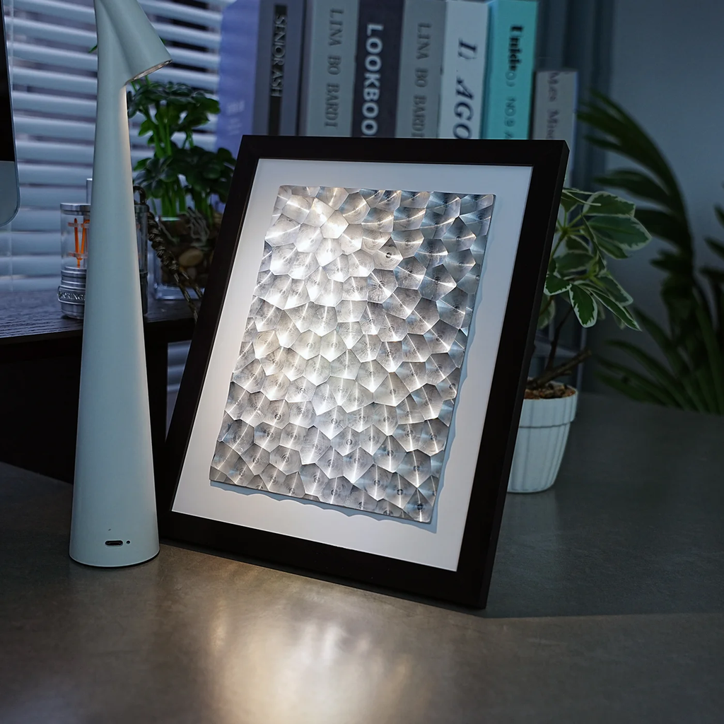 3D Metal Wall Art Geometric CNC Aluminum Frame - home decor by Extoril