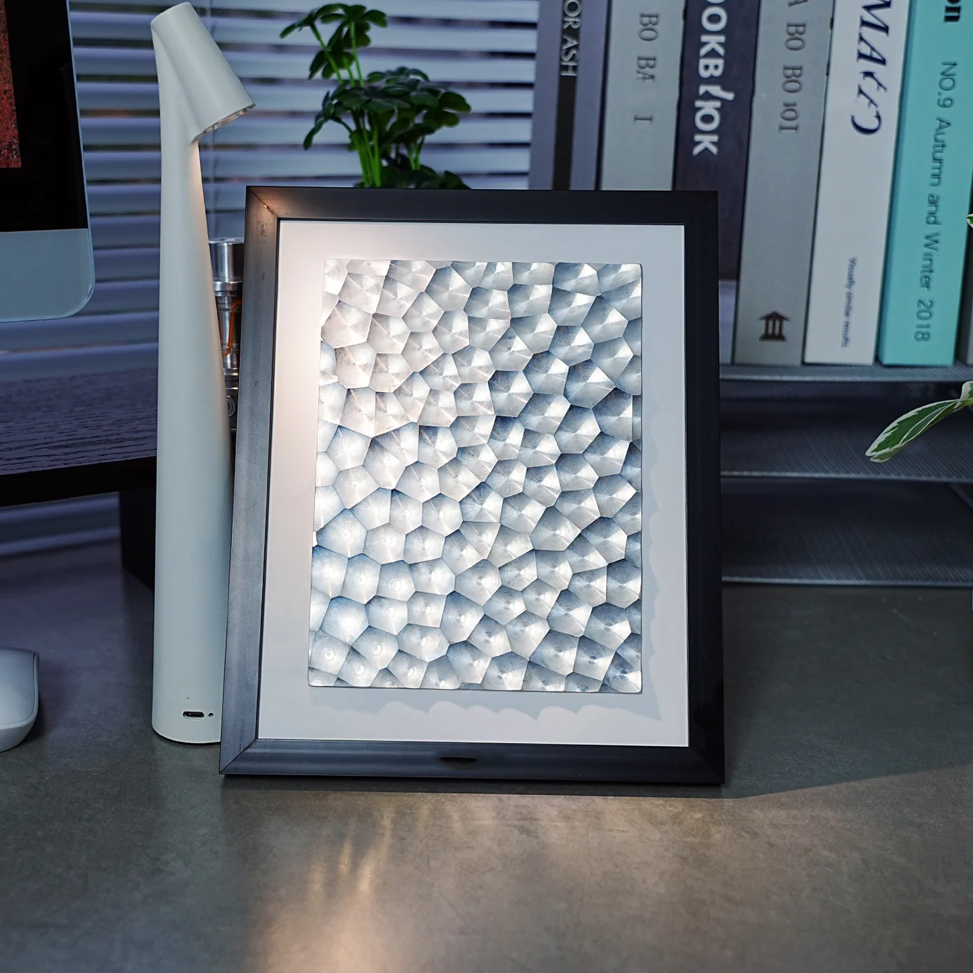 3D Metal Wall Art Geometric CNC Aluminum Frame - home decor by Extoril
