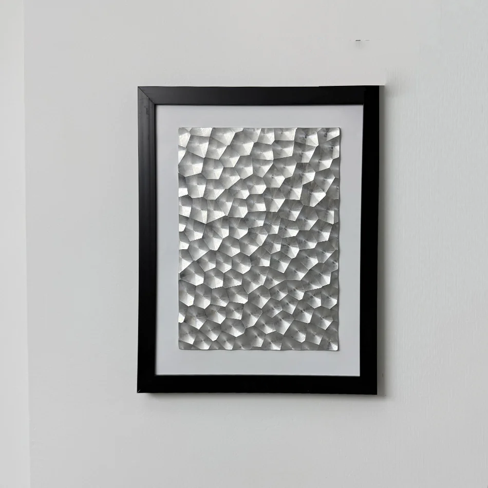 3D Metal Wall Art Geometric CNC Aluminum Frame - home decor by Extoril