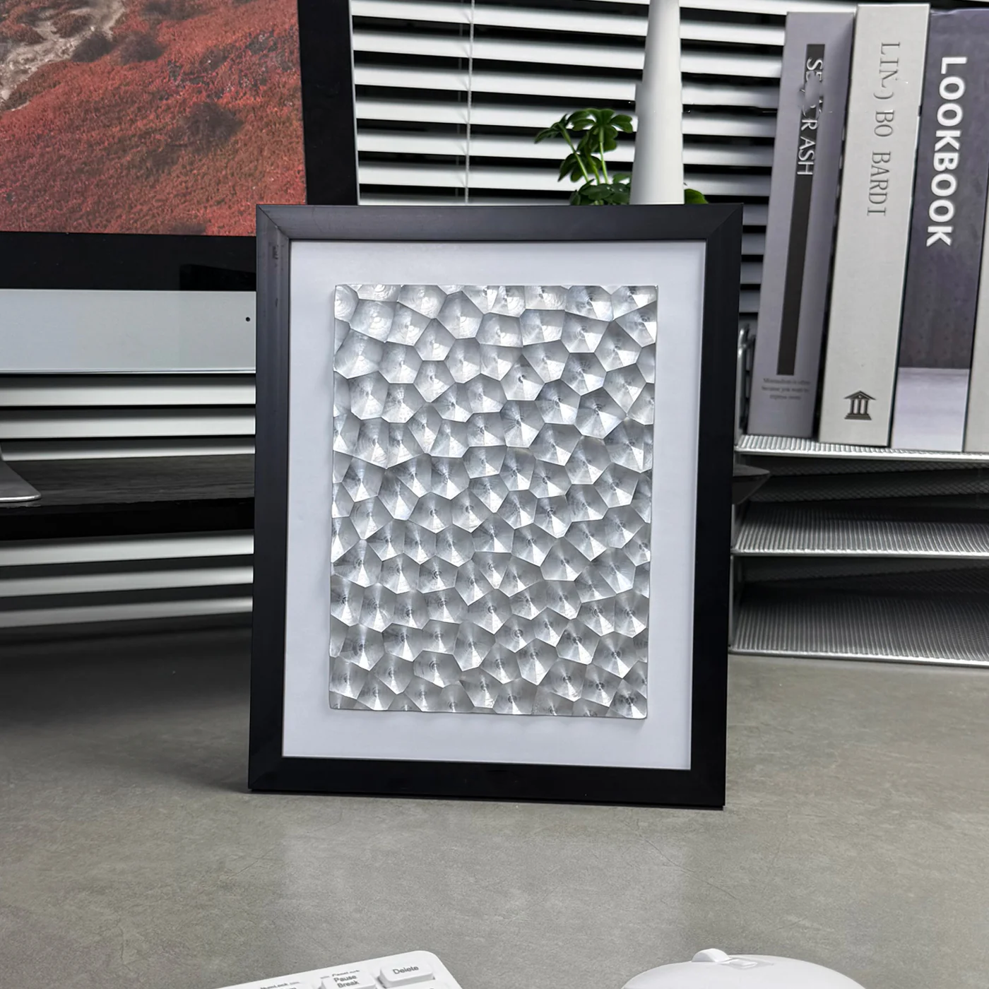 3D Metal Wall Art Geometric CNC Aluminum Frame - home decor by Extoril