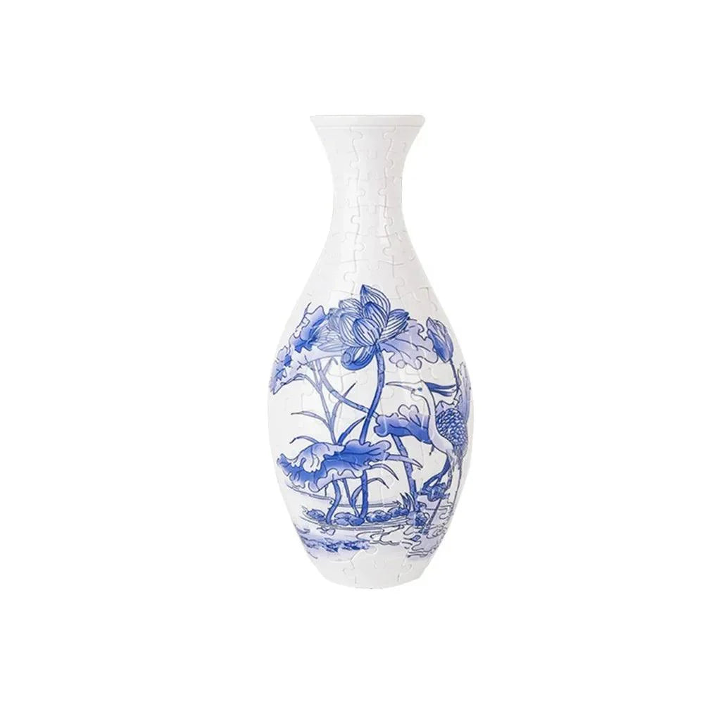 160-Piece 3D Puzzle Flower Vase Kit - DIY Flower by Extoril