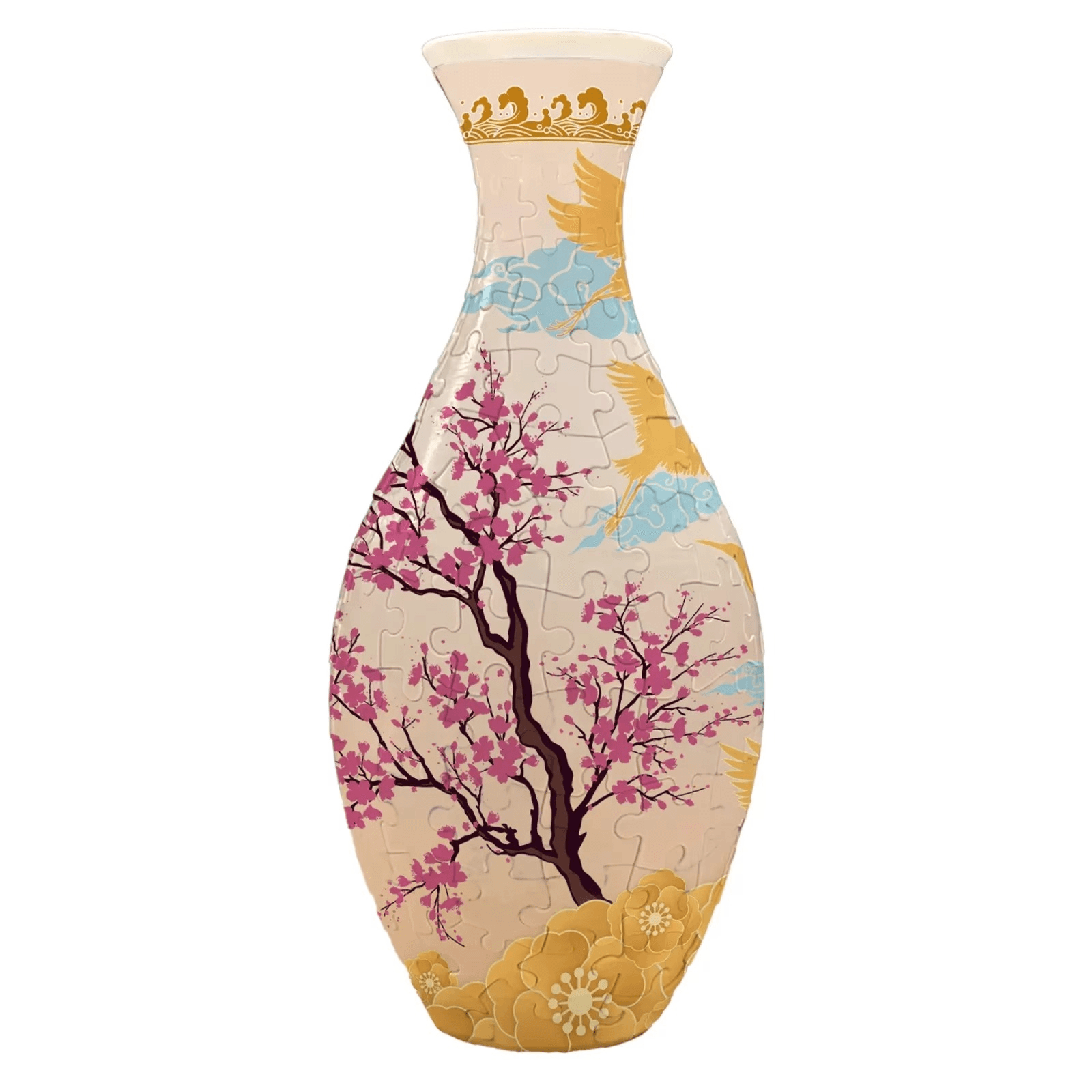 160-Piece 3D Puzzle Flower Vase Kit - DIY Flower by Extoril