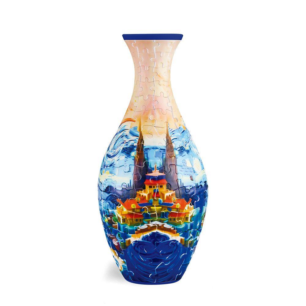 160-Piece 3D Puzzle Flower Vase Kit - DIY Flower by Extoril