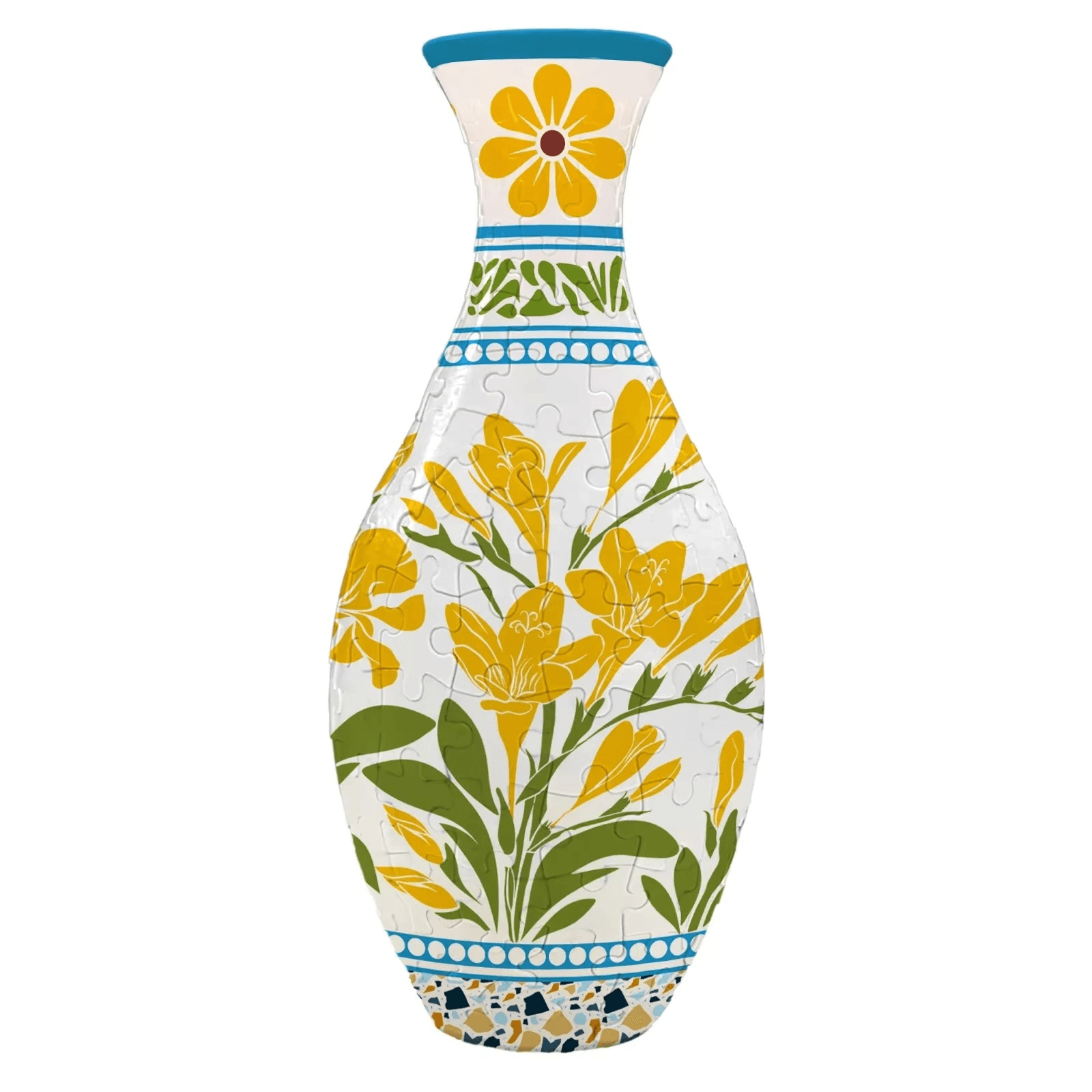 160-Piece 3D Puzzle Flower Vase Kit - DIY Flower by Extoril