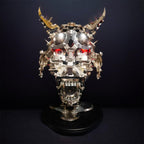 DIY 3D Mechanical Punk Hannya Japanese Ghast Mask Metal Puzzles Assembly Model - 3d metal puzzle by Extoril