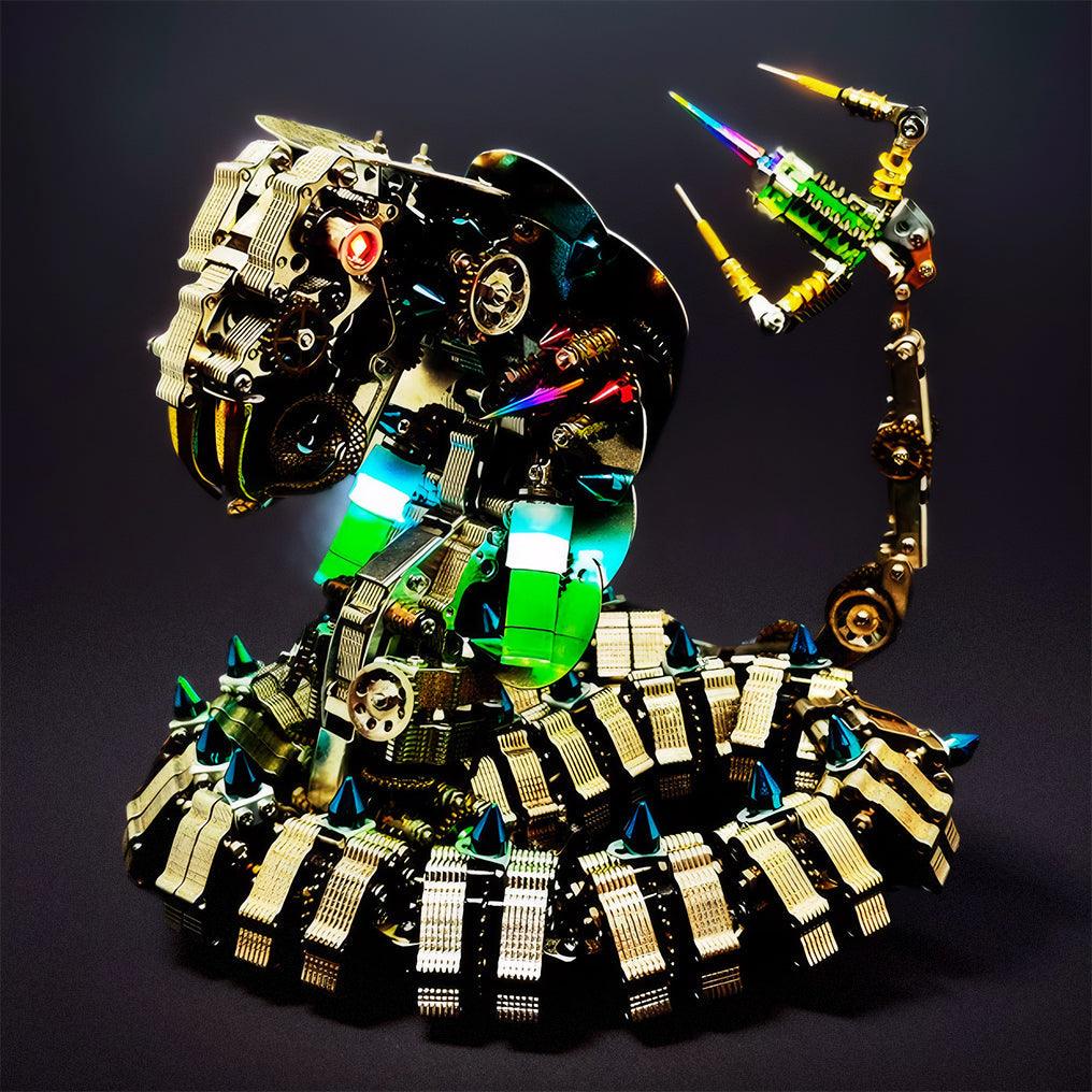 Lifelike Mechanical Cobra 3D Metal DIY Model Kit - 3d metal puzzle by Extoril