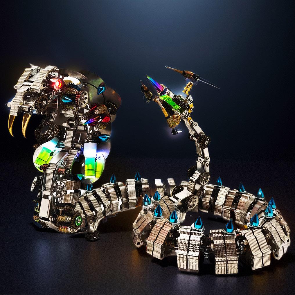 Lifelike Mechanical Cobra 3D Metal DIY Model Kit - 3d metal puzzle by Extoril