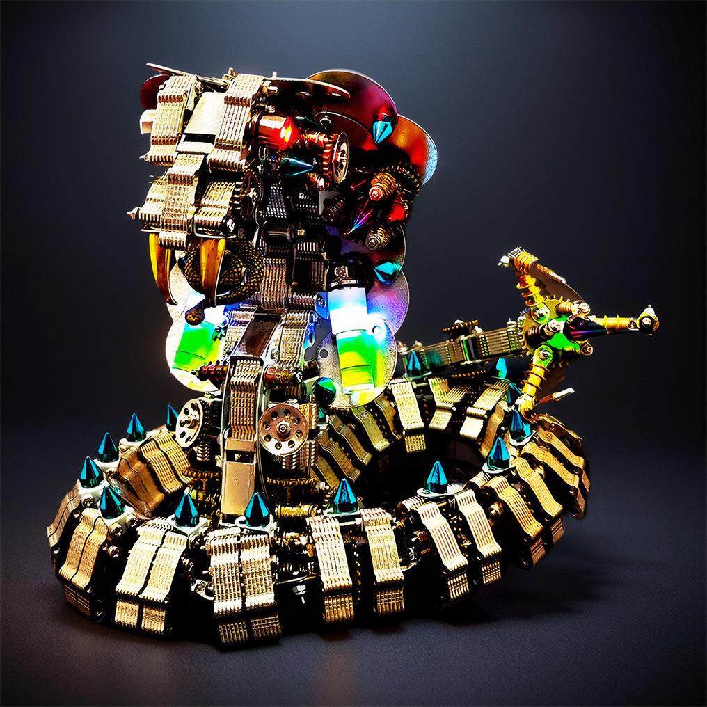 Lifelike Mechanical Cobra 3D Metal DIY Model Kit - 3d metal puzzle by Extoril