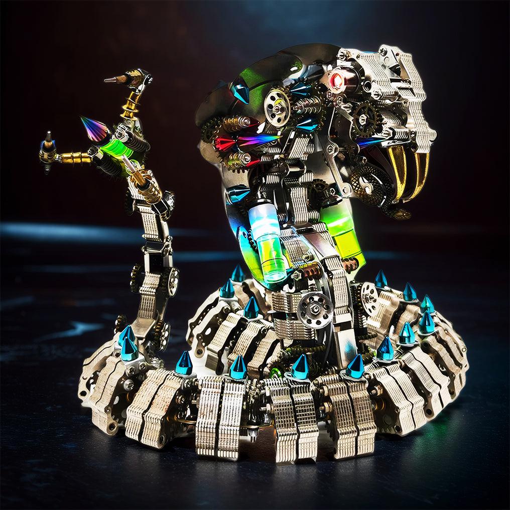Lifelike Mechanical Cobra 3D Metal DIY Model Kit - 3d metal puzzle by Extoril