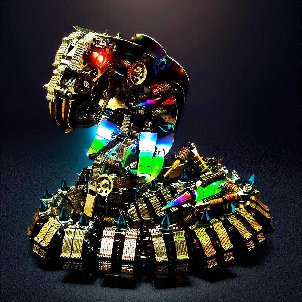 Lifelike Mechanical Cobra 3D Metal DIY Model Kit - 3d metal puzzle by Extoril