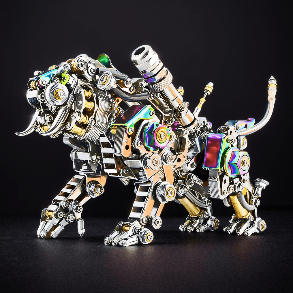 DIY 3D Metal Model Bengal Tiger Kit Puzzles Building Block Set Toys - 3d metal puzzle by Extoril
