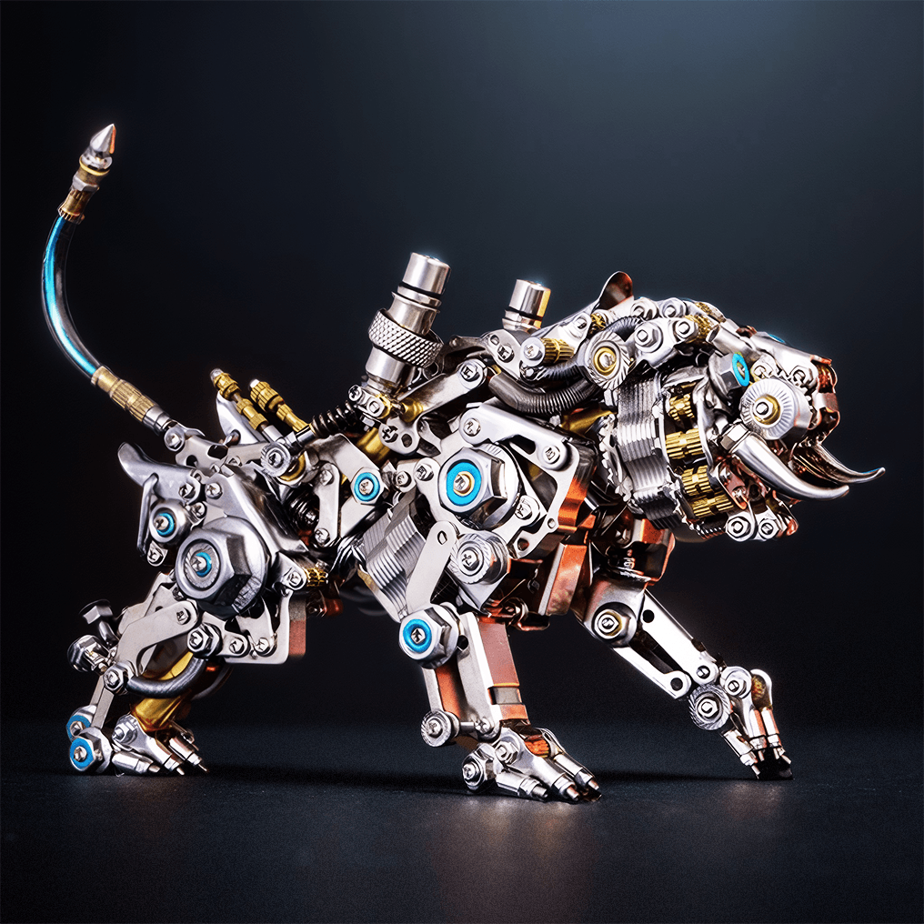 DIY 3D Metal Model Bengal Tiger Kit Puzzles Building Block Set Toys - 3d metal puzzle by Extoril