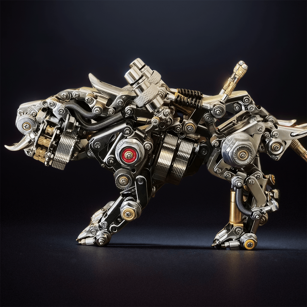 DIY 3D Metal Model Bengal Tiger Kit Puzzles Building Block Set Toys - 3d metal puzzle by Extoril