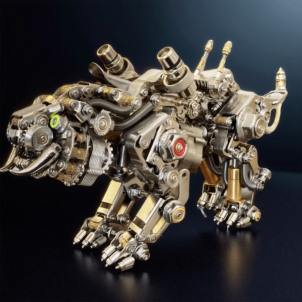 DIY 3D Metal Model Bengal Tiger Kit Puzzles Building Block Set Toys - 3d metal puzzle by Extoril