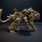 DIY 3D Metal Model Bengal Tiger Kit Puzzles Building Block Set Toys - 3d metal puzzle by Extoril