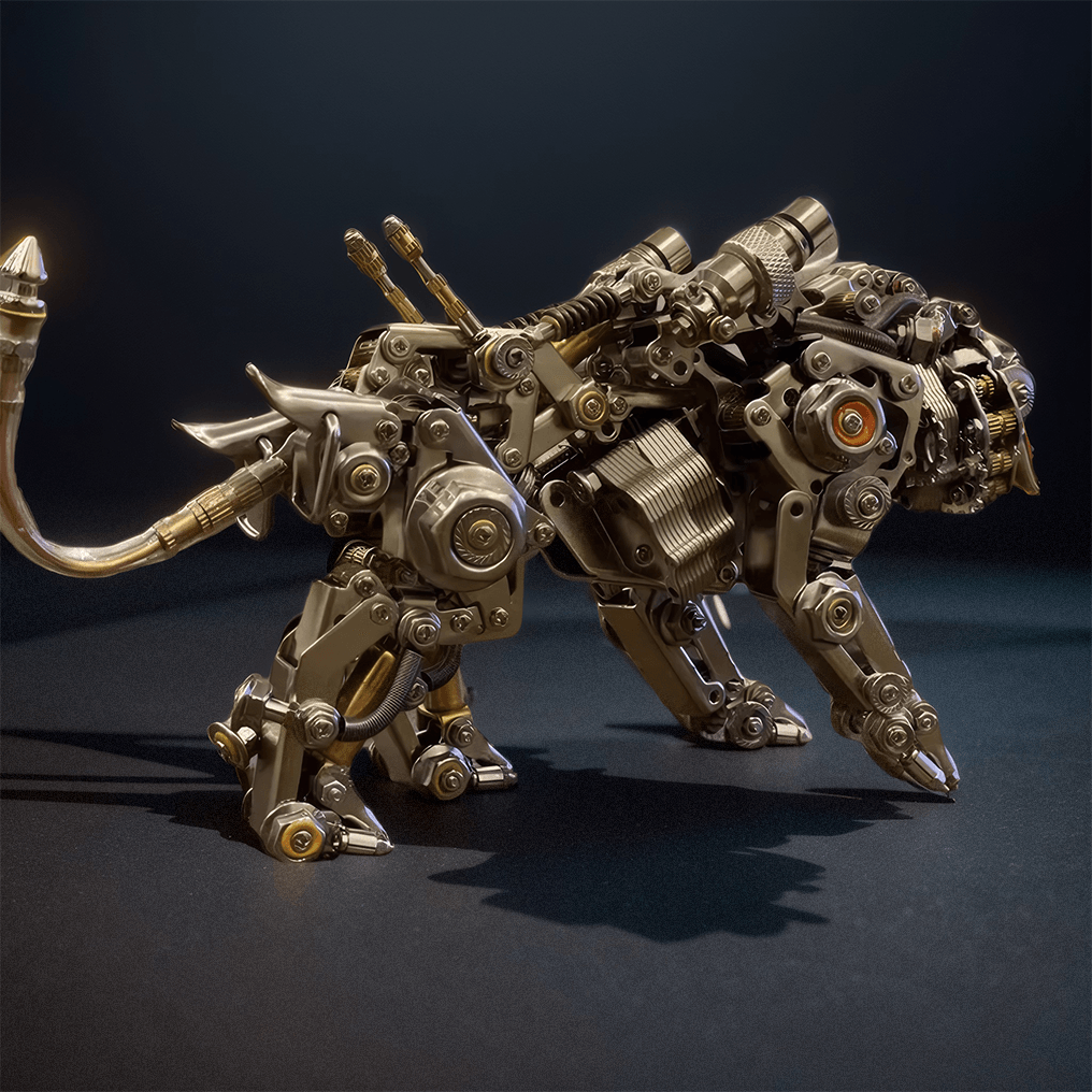 DIY 3D Metal Model Bengal Tiger Kit Puzzles Building Block Set Toys - 3d metal puzzle by Extoril