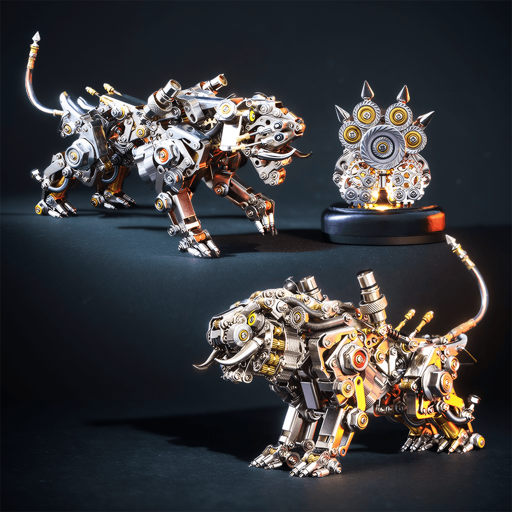 DIY 3D Metal Model Bengal Tiger Kit Puzzles Building Block Set Toys - 3d metal puzzle by Extoril