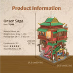 3D Wooden Puzzle Onsen Saga Miniature kit - 3D Wooden Puzzle by Extoril