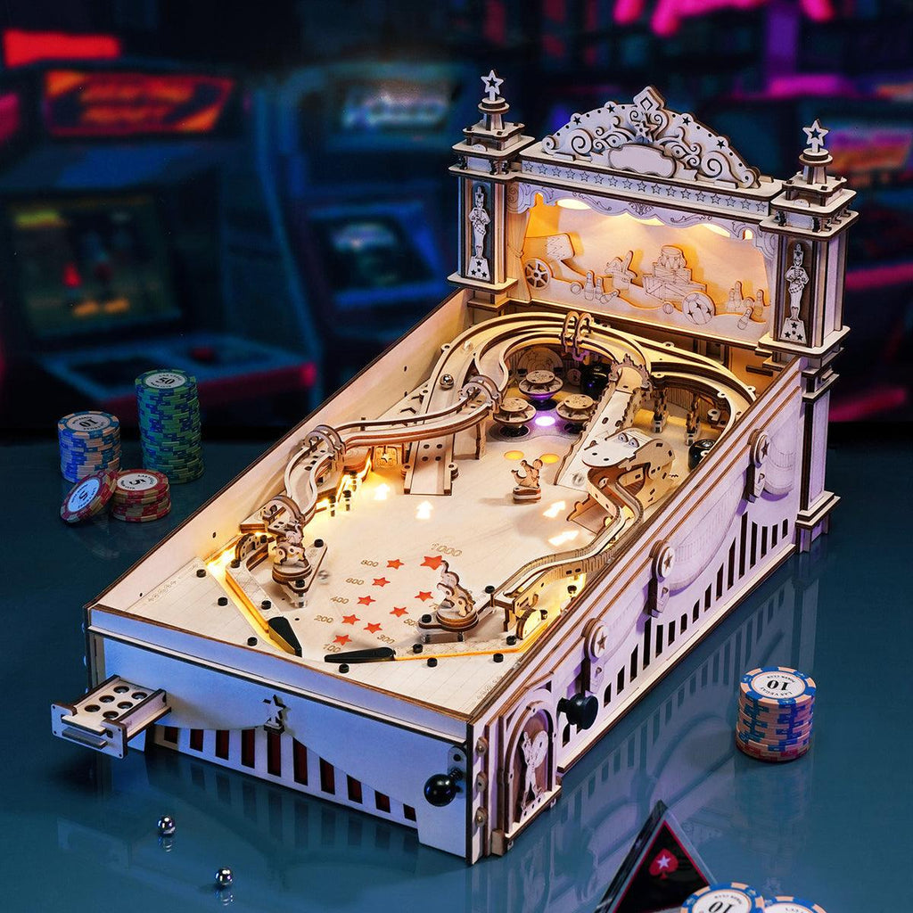 3D Pinball Machine 3D Wooden Puzzle - 3D Wooden Puzzle by Extoril