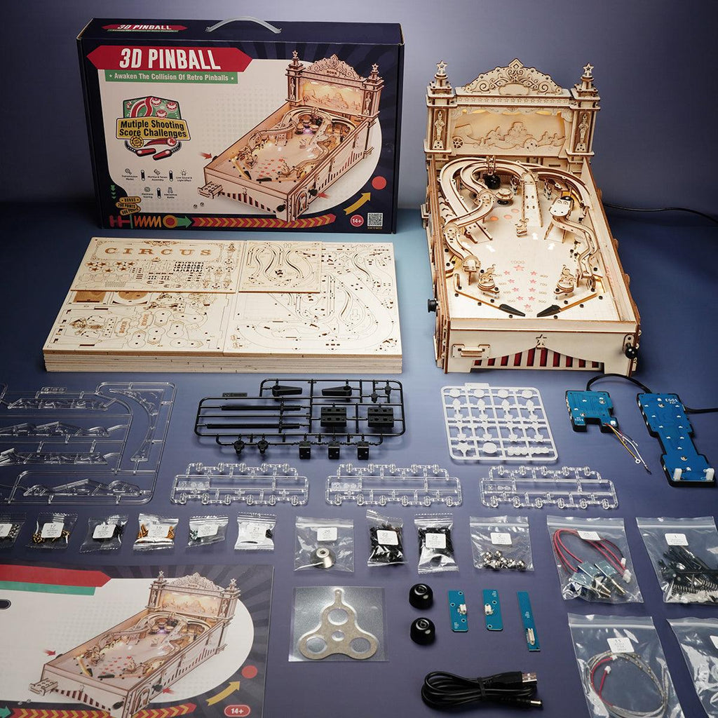 3D Pinball Machine 3D Wooden Puzzle - 3D Wooden Puzzle by Extoril