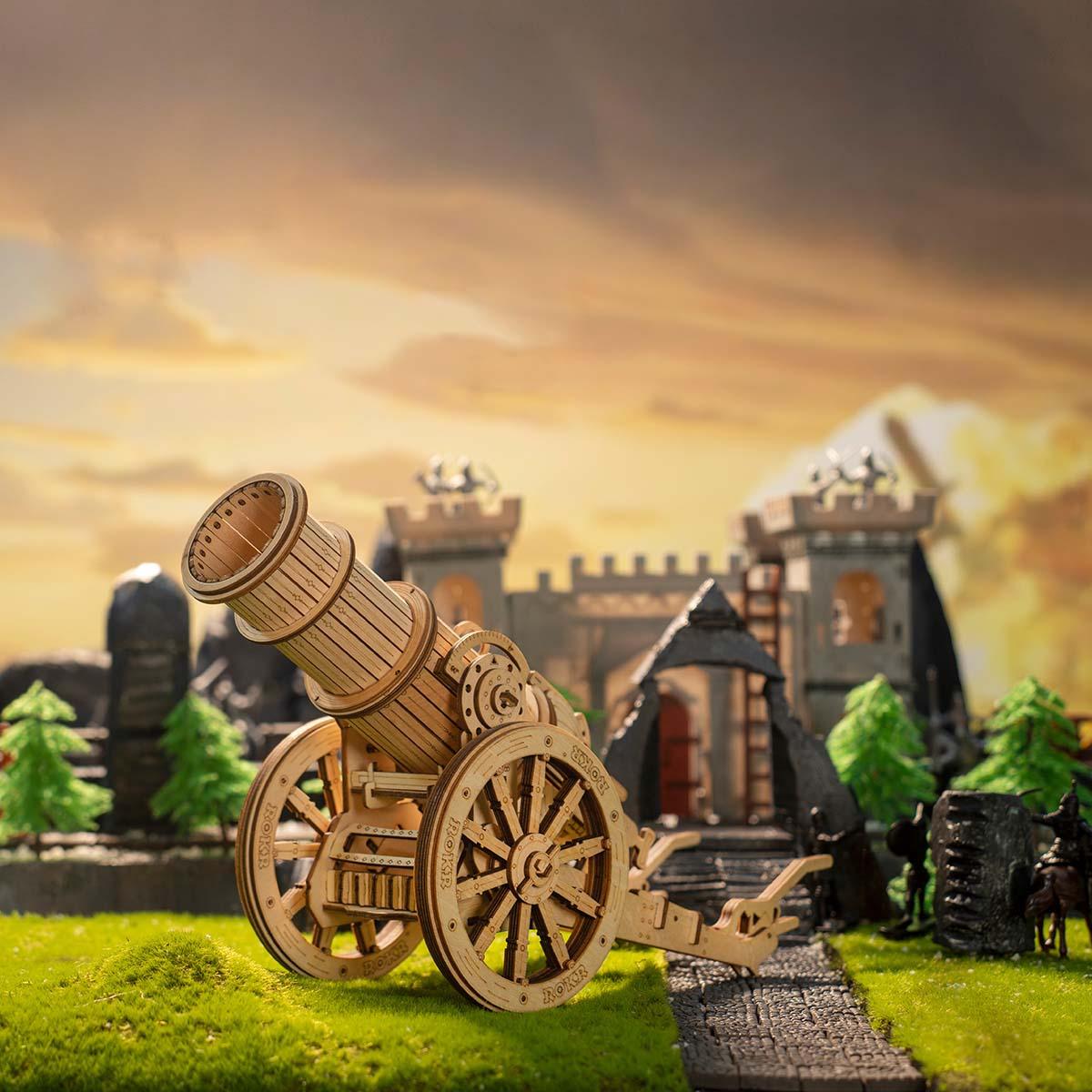 Ballistic Trebuchet (Include 5 Table Tennis Balls) - 3D Wooden Puzzle by Extoril