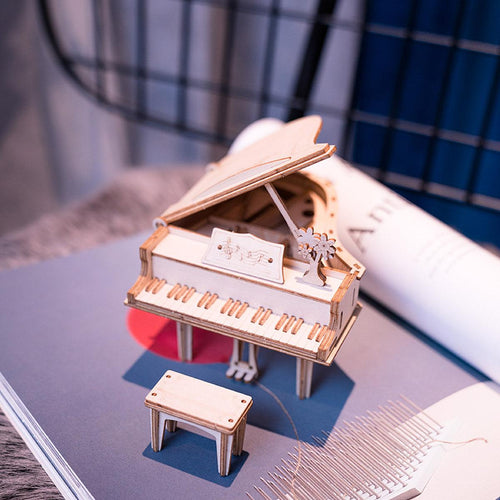 Classic Grand Piano - Wooden 3D Assembly Model - 3D Wooden Puzzle by Extoril