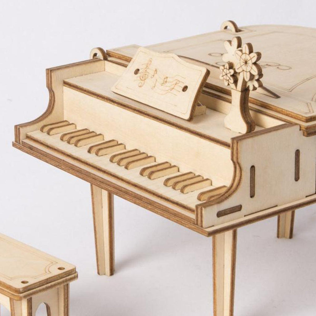 Classic Grand Piano - Wooden 3D Assembly Model - 3D Wooden Puzzle by Extoril