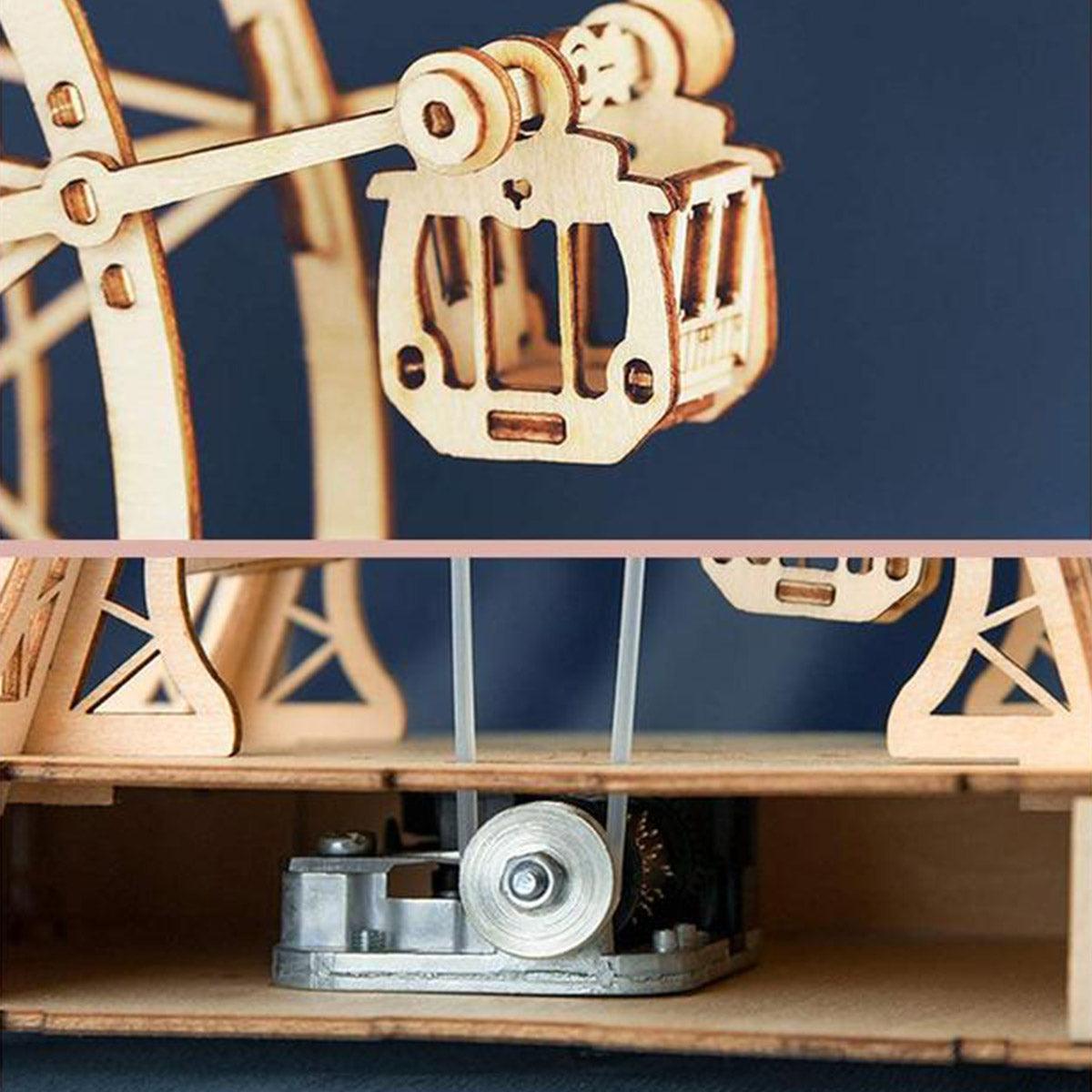 Ferris Wheel Wooden Music Box - 3D Wooden Puzzle by Extoril
