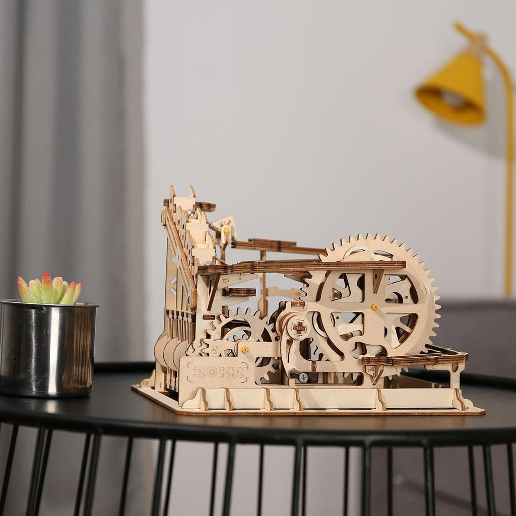 Funnel Parkour - 3D Wooden Puzzle Marbel Run - 3D Wooden Puzzle by Extoril